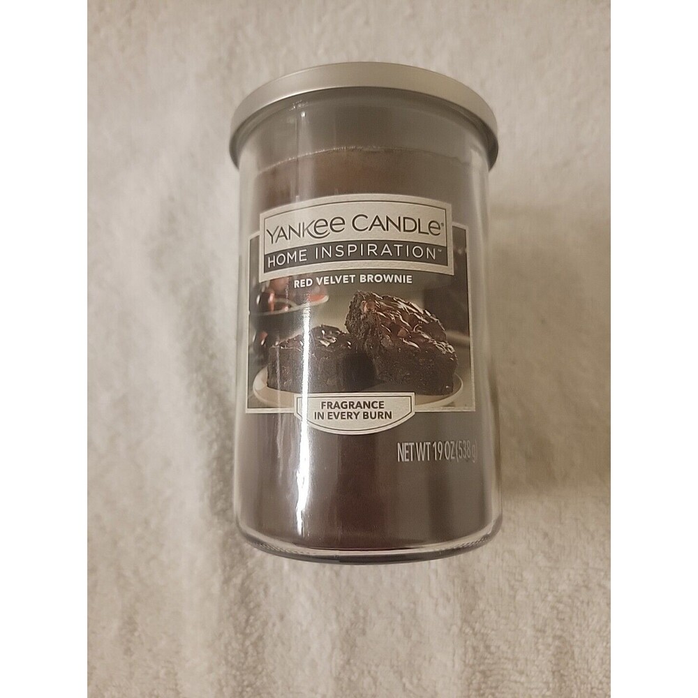 NEW Yankee Candle Home Inspiration red velvet brownie 2 wicks 19 oz jar